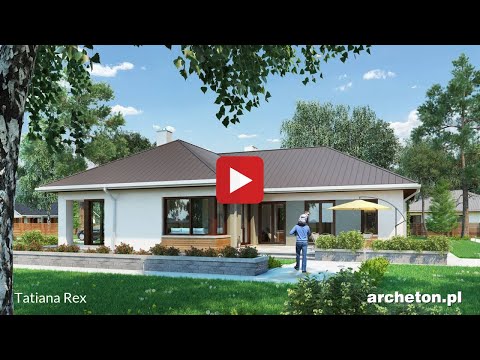 Projekt domu Tatiana Rex - archeton.pl - parterowy 145,6 m2