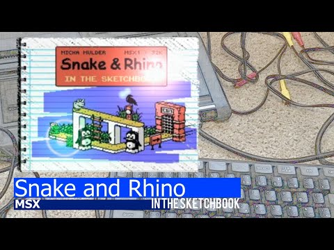 Snake & Rhino in the Sketchbook (2023, MSX, ARC8)