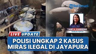 Ratusan Liter Miras Disita Polresta Jayapura, Termasuk dari Residivis yang Diduga Produksi Sendiri