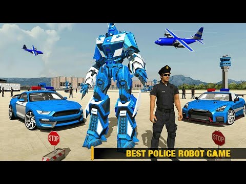 US Police Robot Transform## Police Plane Transport