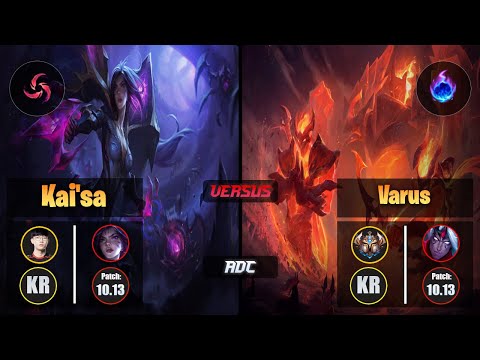 Viper KAI'SA (ADC) [Hail of Blades] VS VARUS - Challenger KR Patch 10.13