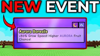 SECRET AURORA WEATHER EVENT JUST DROPPED in Grow a Garden!