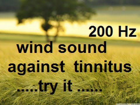 10 minutes wind at 200 Hz as sound therapy for tinnitus