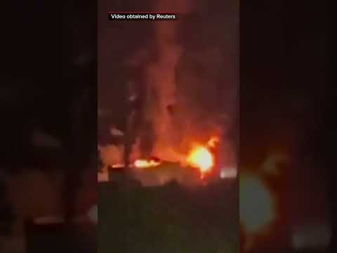 Ukraine drone attack sparks fire at Russia refinery
