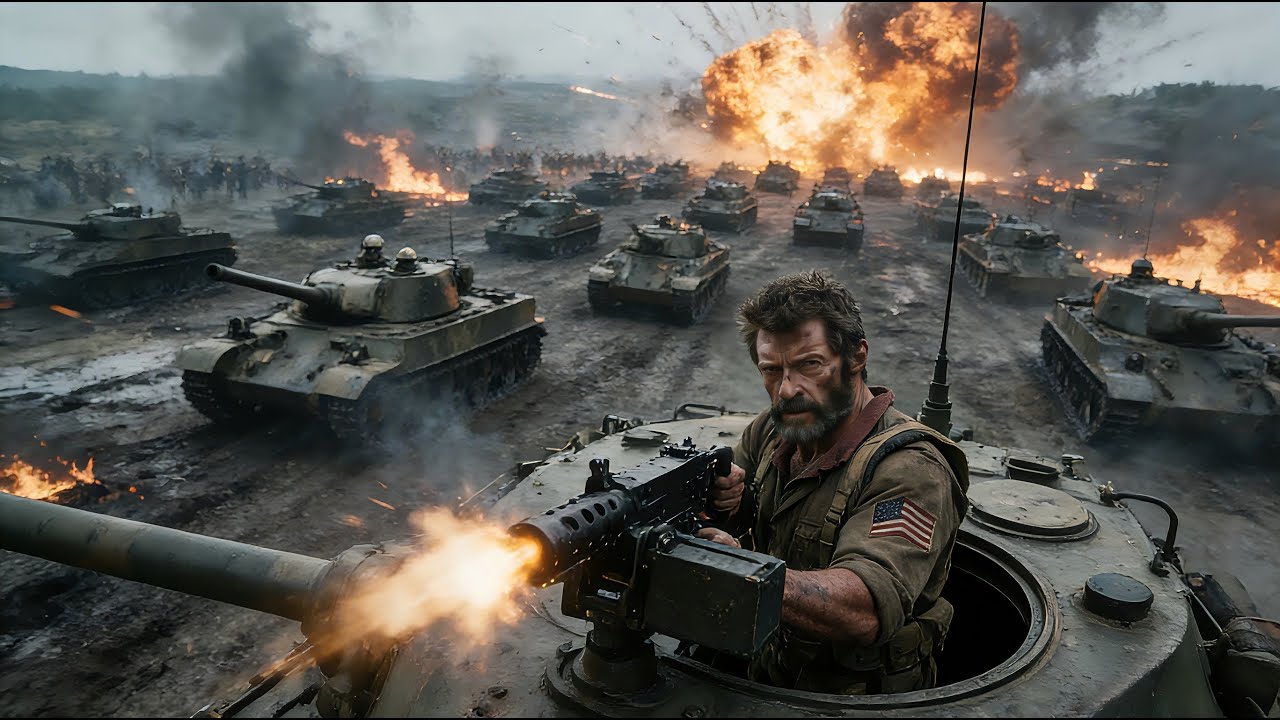 Intense war film: Powerful tank forces attack—yet hit bomb traps, nearly wiped out!
