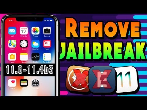 How to Unjailbreak iOS 11.0-11.3.1-11.4 Remove Cydia NO Update iPhone iPad iPod  [2019]