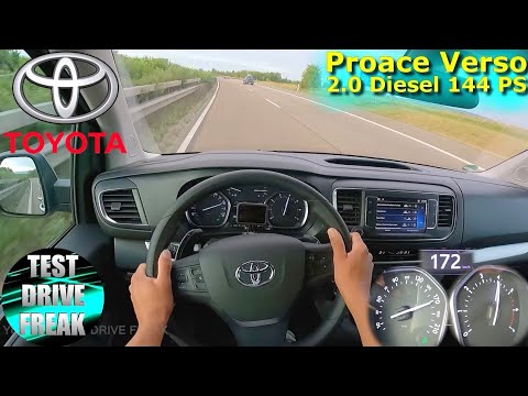 Thumbnail for 2022 Toyota Proace Verso L1 2.0 D-4D 144 PS TOP SPEED AUTOBAHN DRIVE POV by Toyota ProAce Verso, Toyota, Car, Vehicle, Toyota Verso, Toyota ProAce