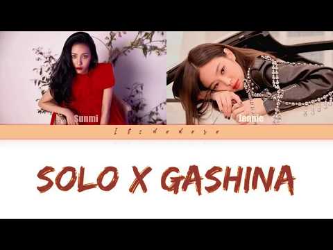 JENNIE X SUNMI - SOLO X GASHINA Mashup Colorcoded Lyrics (Han/Rom/Eng)