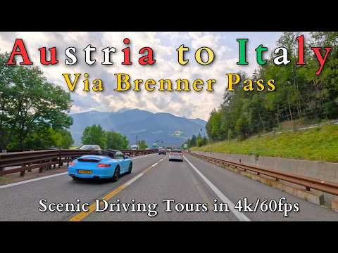 Driving via Brenner Pass - Austria to Italy [2024]
