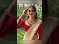 Red Blouse Contrast Saree Blouse Red Saree Fashion Trending Shorts