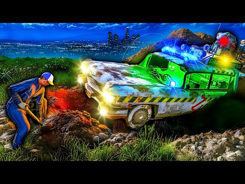 Finding ECTO-1 Ghostbusters Car ABANDONED in GTA 5!