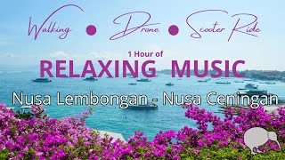 1 Hour Chill Music while cruising around Nusa Lembongan, Nusa Ceningan Bali 2025
