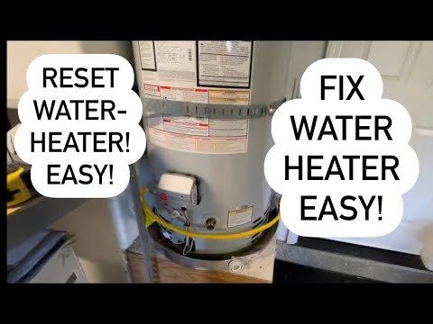 Part of a video titled How To Reset Your Water Heater - YouTube