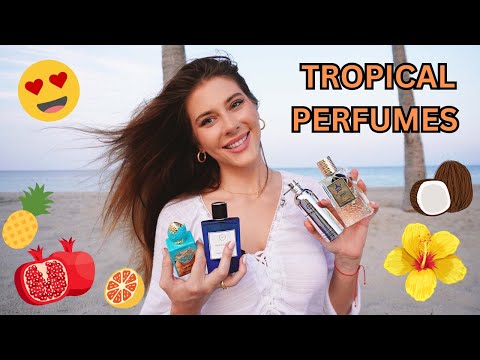 TOP 10 TROPICAL Fragrances for 2023! Smell Like VACATION! 🥥🌴