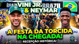 A TORCIDA DO BRASIL FEZ A FESTA NA CHEGADA DA SELEÇÃO BRASILEIRA EM HOUSTON!