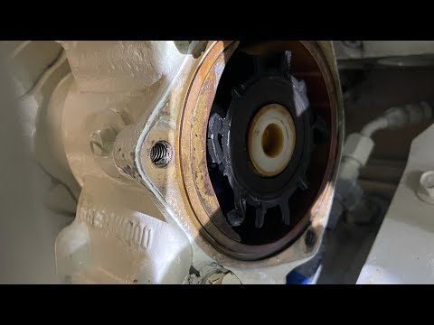 Changing impeller on Cummins diesel 6BTA