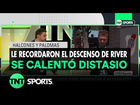 Nicolás Distasio se calentó cuando le recordaron el descenso de River