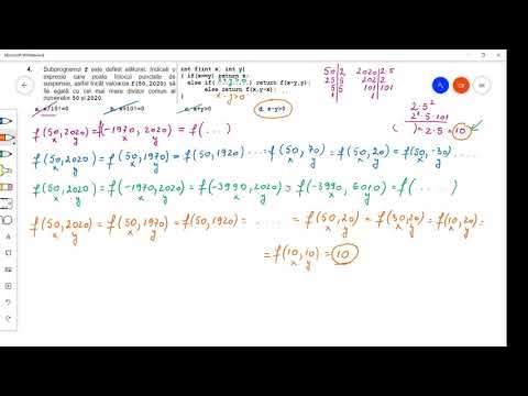 C++  Funcții recursive - Bac 2021