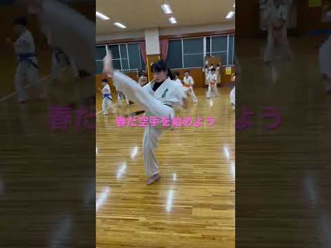 『極真』華麗な内回し蹴り#極真 #松伏町空手 090-2643-8258