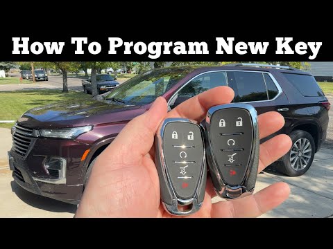 2018 - 2023 CHEVY TRAVERSE - How To Program New Remote Key Fob - Add Key Programming Pairing DIY