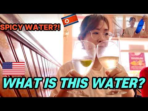 🇰🇵A North Korean Girl’s Reaction to Trying Sparkling Water🇺🇸