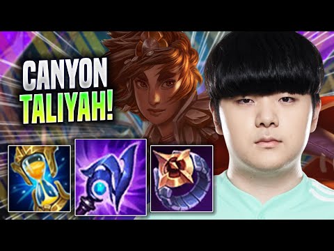 CANYON IS SO GOOD WITH TALIYAH! - DK Canyon Plays Taliyah JUNGLE vs Kindred! | Season 2022