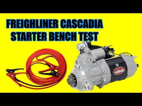 How To Test Starter On Freightliner Cascadia With Jumper Cables / DELCO REMY STARTER TEST