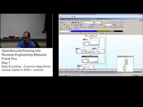 Reverse Engineering Malware Day 1 Part 10: Data Encoding - Common Algorithms - Caesar Cipher & XOR