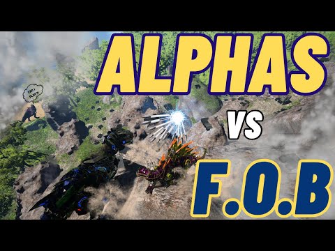 Defending Against The ALPHA Tribe! HUGE Base Defense! Can We Win Server Alpha?! - Ark PvP