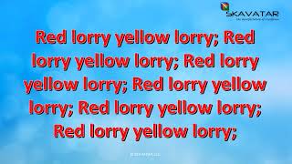 &quot;Tongue Twister: Red lorry, yellow lorry&quot; | 92% FAIL Trying