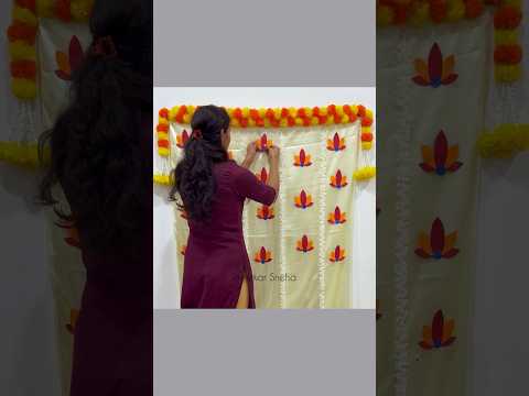 Varalakshmi pooja decoration 🙏 #varalakshmi  #varalakshmipooja #ganpatidecoration