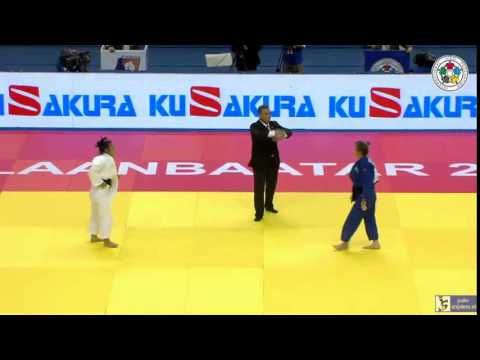 Judo 2015 Grand Prix Ulaanbaatar: Jiang (CHN) -  Podryadova (KAZ) [-48kg] bronze