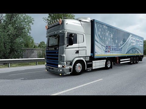 ETS2 1.43 open beta - Euro Truck Simulator 2- Scania R4 series - La Rochelle (F) to Brest (F)