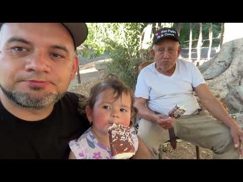 Eating Eskimo ice cream with Don Benny, happy to receive support from a teacher from Tijuana.
