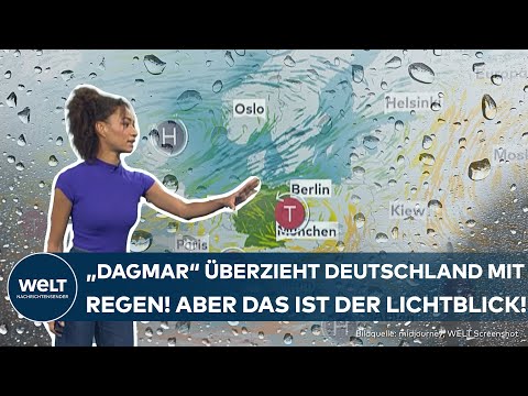 WETTER IN DEUTSCHLAND: Tief "Dagmar" macht es unbeständig | Heute regnet es fast überall