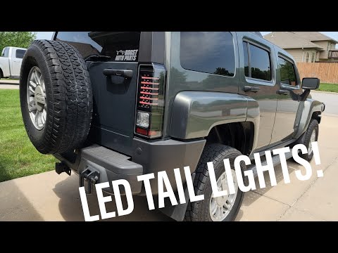 HUMMER H3 Spyder LED tail light UPGRADE #hummerh3 #ledtaillights #humner