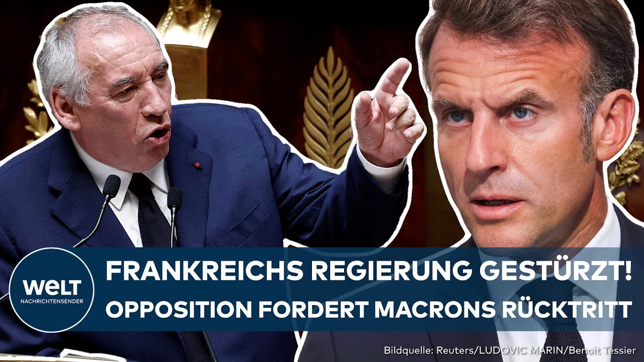 FRANKREICH: Premierminister Bayrou verliert Vertrauensfrage! Droht Macron nun der Rücktritt?