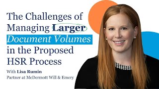 Will the Antitrust eDiscovery Burden Shift From Second Requests to HSR Filings? | What's Brewing in