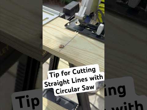 How to Cut Perfectly Straight Line with Circular Saw | Speed Square Trick | #diy #circularsaw #wood