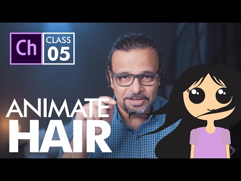 Hair Animation and Dangle in Adobe Character Animator اردو हिंदी