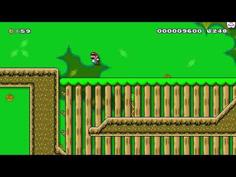 4-4 ⬤ Tenderwood Treetops by Saauna 🍄 Super Mario Maker 2 #adp 😶 No Commentary