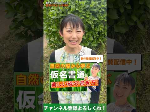 日本文学科 【仮名書道】自然から学ぶ「美しい線の書き方」ダイジェスト版 #書道 #仮名書道  #日本文化