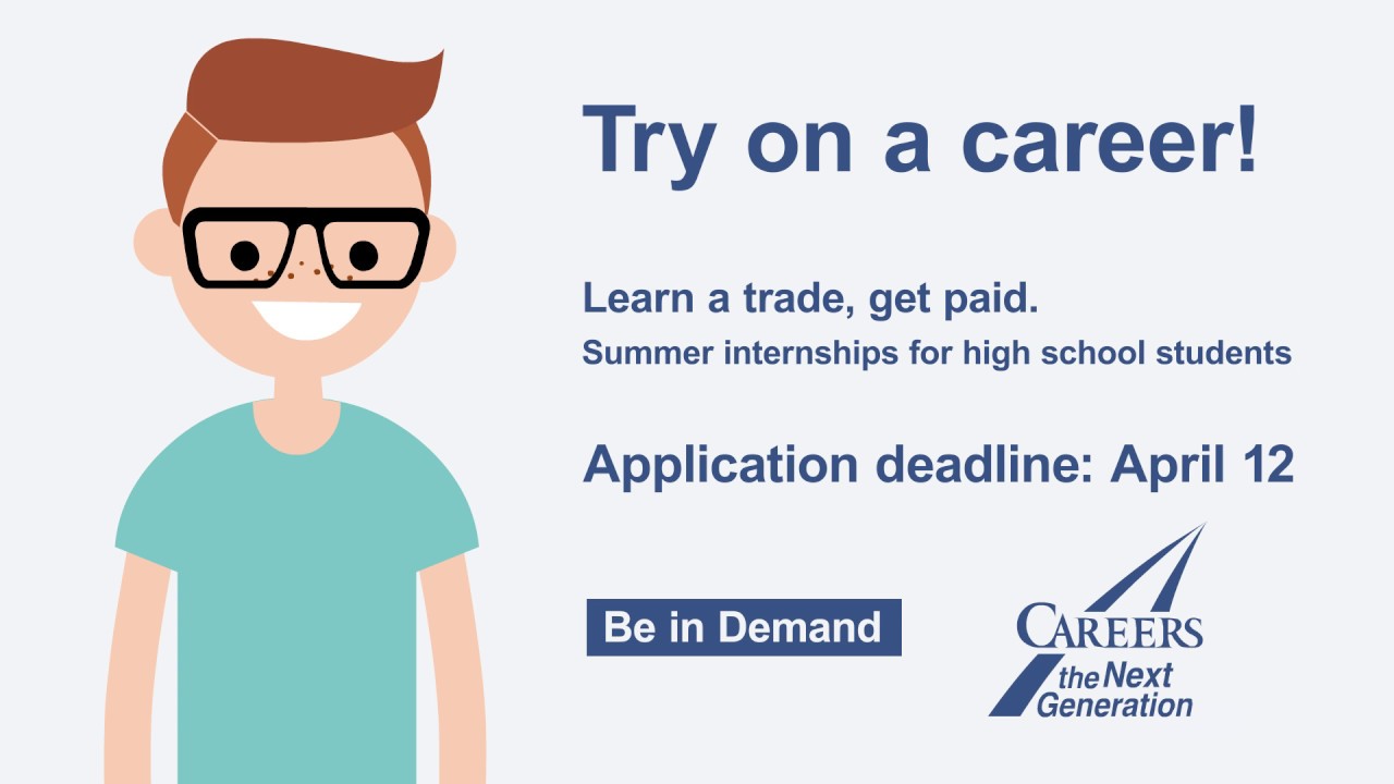 Application Deadline: Summer Internships for High School Students