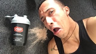 When your new protein powder tastes bad.