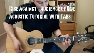 Rise Against - Audience of One (Guitar Lesson/Tutorial with Tabs)