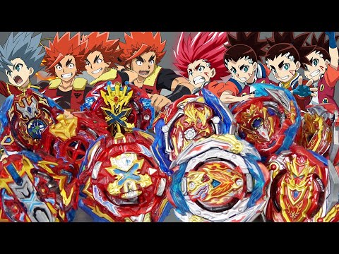 EVOLUTION CLASH! | All Achilles VS All Xcaliburs FULL GENERATION Marathon Battle | Beyblade Burst BU