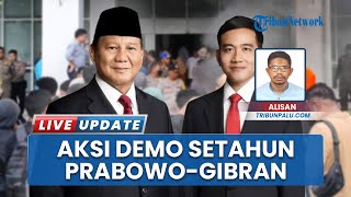Demo Setahun Prabowo-Gibran Ricuh, Mahasiswa Untika Luwuk dan Satpol PP Banggai Saling Dorong