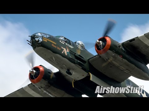 WWII Warbird Flybys - In The Box! - Terre Haute Airshow 2018