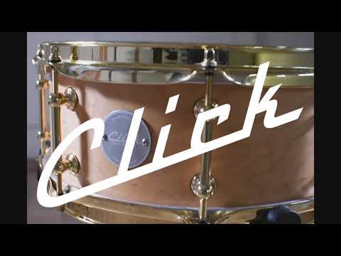 Click Custom 6ply Maple/Mahogany 5.5x12 Snare Drum Natural Satin Oil image 11