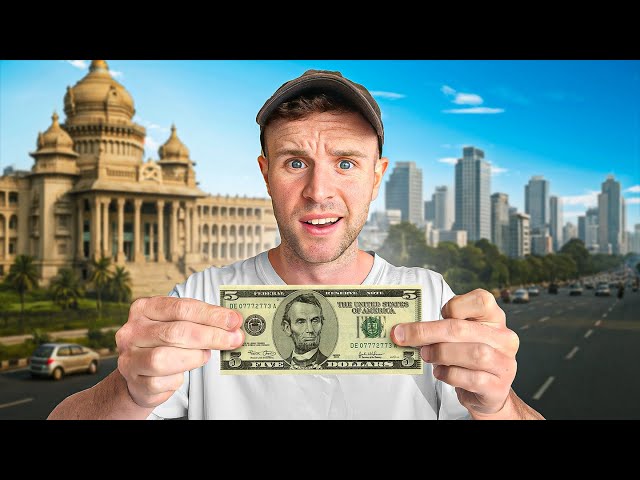 Travel vlog - Surviving Bangalore With Only $5 🇮🇳